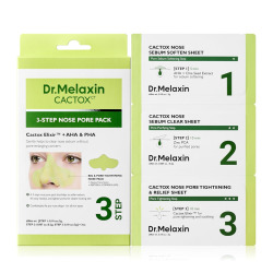  DMLXN CACTOX Маска для очищения кожи носа Dr.Melaxin CACTOX 3-STEP NOSE PORE PACK 3ea