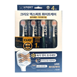  КЛИ Toothbrush Зубная щетка набор Expert White Care Fluoride Hexagonal Ultra-Fine Bristle Toothbrush (4ea)