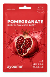  AYOUME Fruit Маска на тканевой основе AYOUME Pomegranate Ruby Glow Mask Sheet 23ml