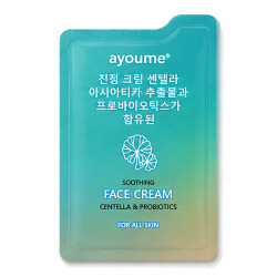  AYOUME CICA & PROBIOTICS АЮМИ Крем для лица Ayoume Soothing Cream - Centella & Probiotics 3ml