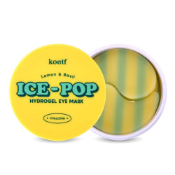  ПТФ Гидрогелевые патчи koelf Lemon & Basil Ice-pop Hydrogel Eye Mask 84g